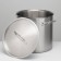 Boiler, 37 l, d = 36 cm, h = 36 cm, metal cover, triple bottom, induction, stainless steel