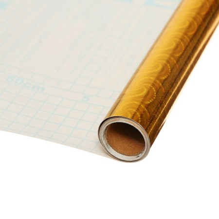 The film self -adhesive "harvest", holography, gold, 0.45 x 3 m, 3 μm,-4