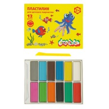 Plasticine 12 colors 180 g 