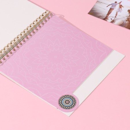 Photo album on spirals 20 sheets "Grandmother" Volumetric element + 4 tabs 24x24 cm-6