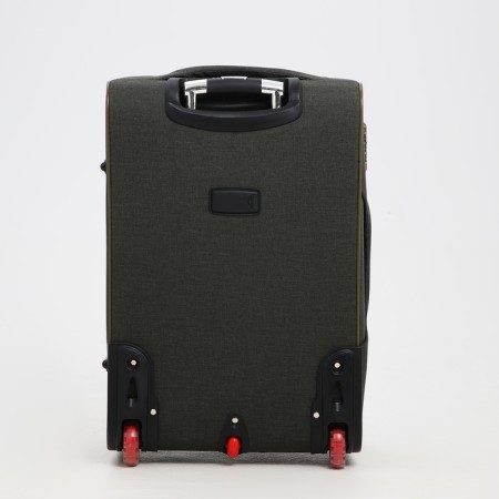 Middle suitcase 24 ", lightning department, code castle, 3 wheels, 2 outer pockets, khaki color-6