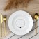 Deep plate of ceramic "with love", 22.4 cm, 300 ml, white color