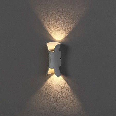 Facade lamp "Elegant", FSD-091, 6 W, 3000K, IP65, 220 V, Metal, Bely-1