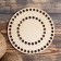 Clothing "Circle, perforation in the center", bottom plywood 3 mm, 16 cm, d = 9mm
