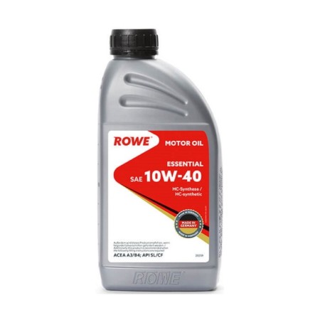 Motor oil ROWE 10/40 Essential, A3/B4, SL/CF, synthetic, 1 liter