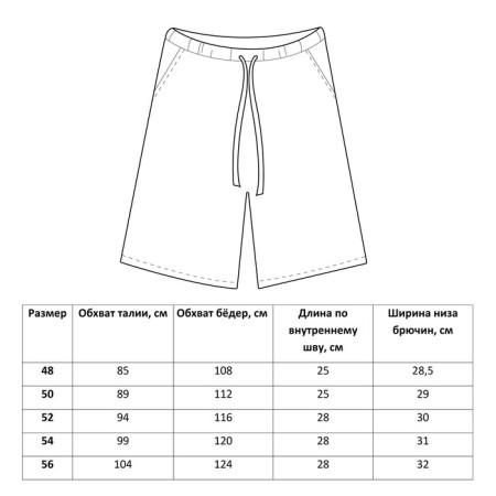 Men's shorts Minaku: Casual Collection Man Graphite Melange, Rr. 46-8