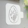 Stencil plastic "Egg mimosa with Easter" 9x9 cm