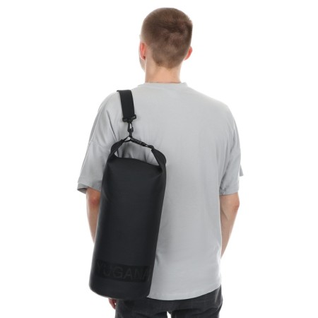 Yugana hairshome, PVC, waterproof 10 liters, reinforced, one belt, black-12