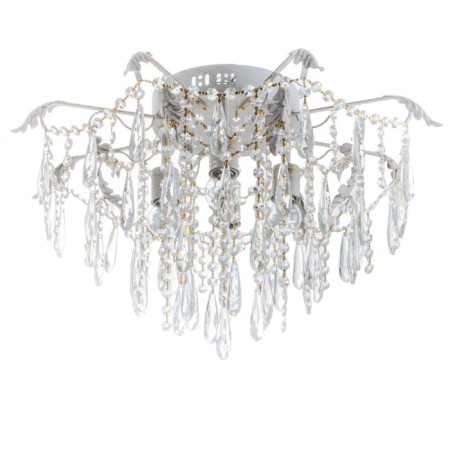 Chandelier E1659/4 WH+FGD white gold/crystal 4x60W E27 60x60x37cm