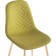 Stol on a metal frame DABL Metal/velor, gold/green 45x51x86 cm