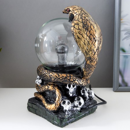 Plasmic ball Polystone "Cobra" gold 21x13x10.5 cm-3