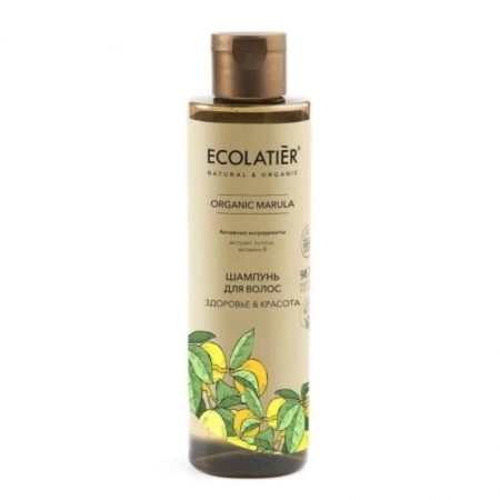 Hair shampoo Ecolatier Organic Marula "Health & Beauty", 250 ml