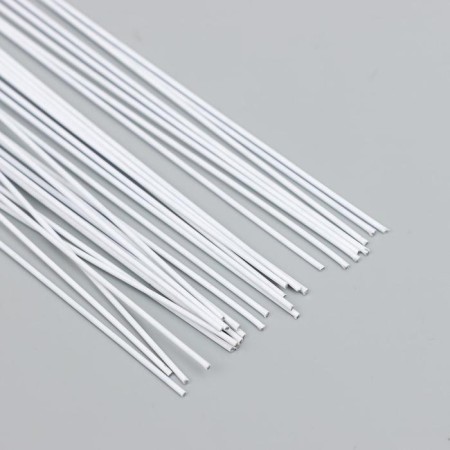 Wire for creativity "Blumentag" 0.7 mm, 30 pcs, 40 cm, in a plastic braid, white-1