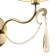 Bra Madeline, 1x40W E14, brass color