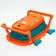 Bath -folding bath with drain, "crab", 67 cm., Biryuza/orange color