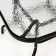 Set of garden furniture: square table and 2 gray chairs