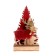New Year's decor with backlight "Christmas trees and a deer with a bell" 6 × 4 × 23 cm, red