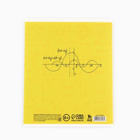 Subject notebook A5, 48 liters on the paper clip “Bright. Geometry »Twin varnish, UV LAK, Congrev-3