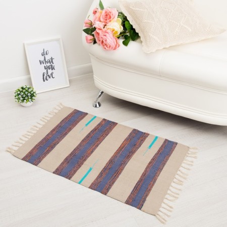 Stirip carpet, type1, size 50x80 cm (± 3 cm), cotton, color mix-11