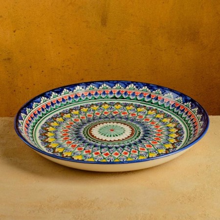 Largan Rishtan ceramics "Patterns", 36 cm, blue-4