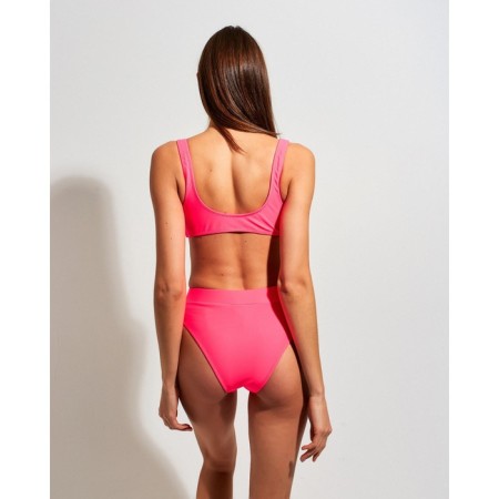 Swimsuit female separate minku "strip" color pink, size 48-2