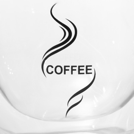 Glass mug with double walls Magistro "Duo. Coffee ", 200 ml-3