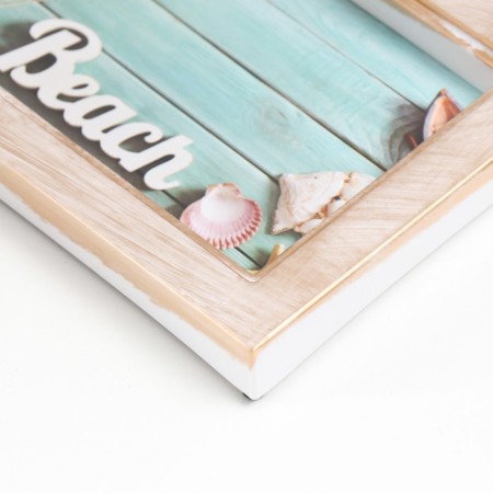 Photo frame plastic in 5 photos 10x15 cm "mills" gold-white 45x34 cm-1