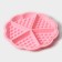 The form for baking the share "Sweets. Viennese waffles heart ", silicone, 21 × 2 cm, 5 cells, pink color