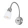 Spot Lettura 1x40W E14 silver 9x7x25 cm