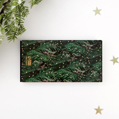 Gold chocolate wrapper, 18.2 x 15.5 cm, New Year-2