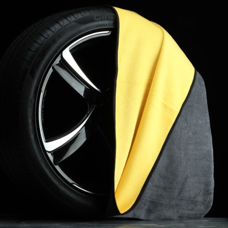 A car for washing cars, carTage, microfiber, 400 g/m², 60 × 160 sm, yellow-gray-2