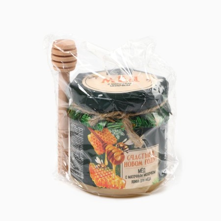 New Year! Honey and spoon of "sweet mood", 240 gr-5