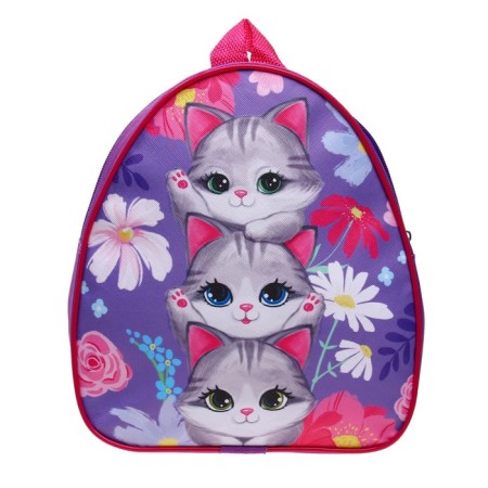 Baby backpack for a girl "Kitty", 23x20.5 cm, + notebook A6 Calligrata-3