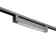 Simple LED track lamp 20W black 34x3.5x4.5 cm