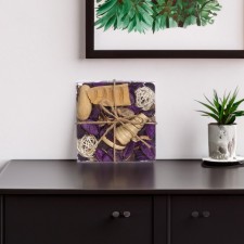 A set of dried flowers made of natural materials with the aroma of lavender 