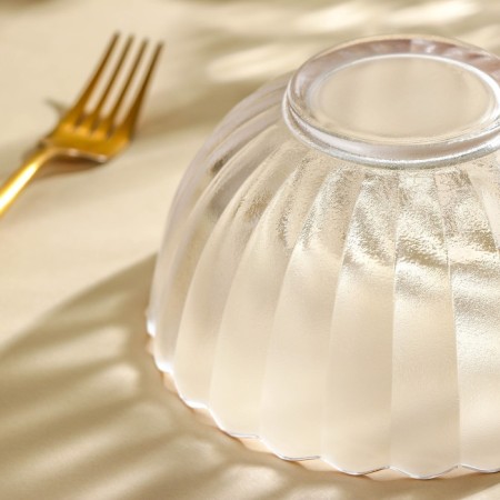 Glass Figure Salad “Chrysanthemum”, 700 ml, d = 15 cm, the color is transparent-3