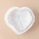 Form for baking and mousse desserts Konfinetta "Heart with a bow", 19 × 17 × 6.5 cm, white color