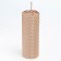 Candle from wax, 4,5x4.5x12.5 cm, metallic bronze