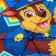 Children's umbrella. "Racer", puppy patrol, 6 spokes d = 90 cm