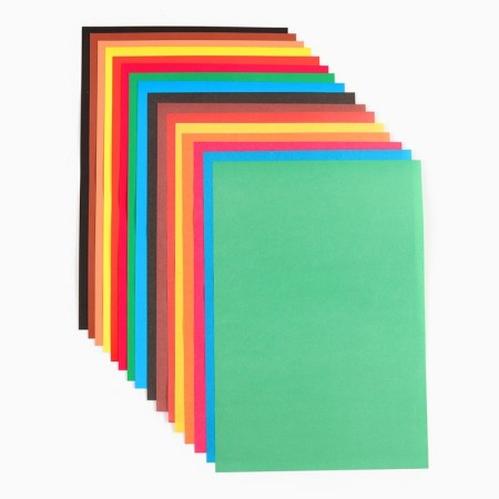 Set "Smeshariki" A4: 8l color unilateral cardboard + 8l color bilateral paper-1