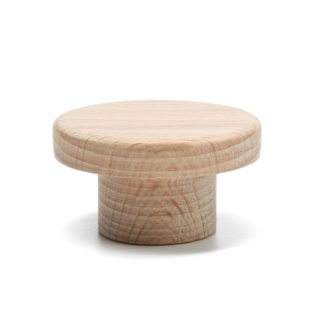 Pen button, 35 mm, wooden y2, 1pc, beech, 1pc-1