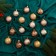 Set of balls plastic D-6 cm, 16 pcs "Melody" pattern shine, gold