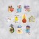 Set of paper stickers Star, 7 × 6 cm, 10 pcs