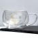 Glass mug with double walls "Fox", 270 ml