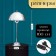 Traffic lamp with lampshade Risalux "Cooper" Modern, E27, 3 W, Chrome, 25 × 25 × 53 cm