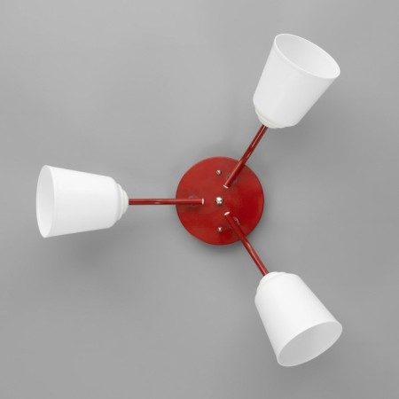 Causte "Online" (Tsil.) 3x15W E27 Model: BR 00286 Red 50x50x15cm-3