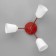 Causte "Online" (Tsil.) 3x15W E27 Model: BR 00286 Red 50x50x15cm