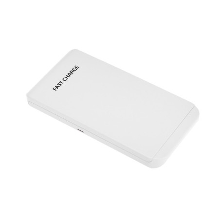 Wireless charging station 2 in 1 LCC-82, 15 W + 5 W, with a stand, white-5