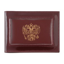 Cover for certificate with a window, red color