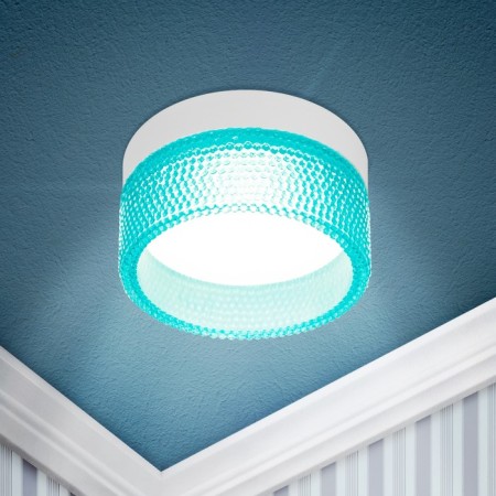 Lamp Built -in era DK97, IP20, 15W, 88x65 mm, white/blue color